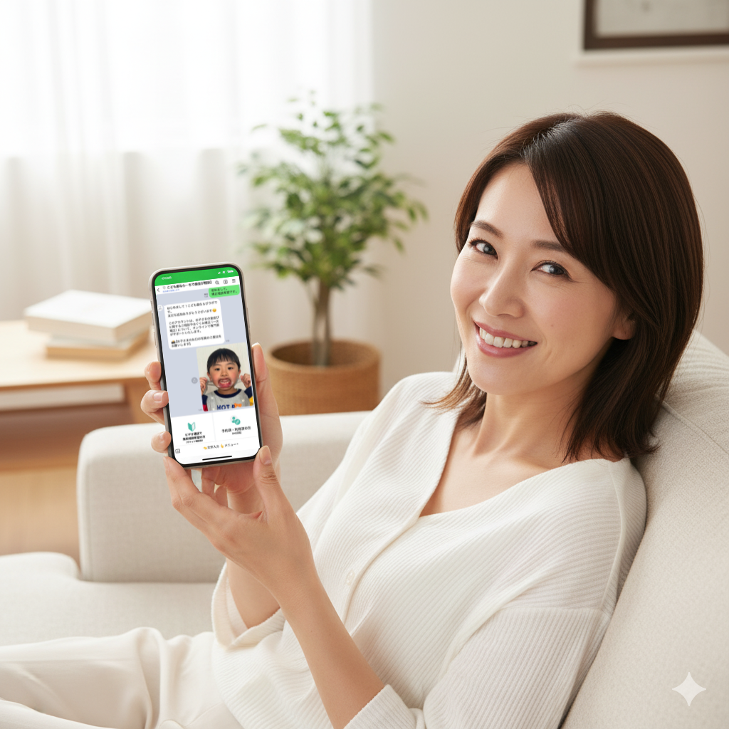 お問い合わせしている女性